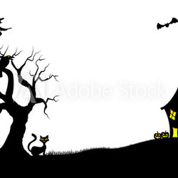 halloween silhouette background