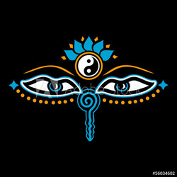 Augen des Buddha, Symbol Weisheit & Erleuchtung