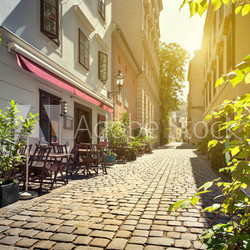 Alley at Spittelberg - Old town, Vienna, Austria