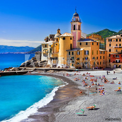pictorial Ligurian coast - Camogli, Italy