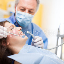 Dentist at work