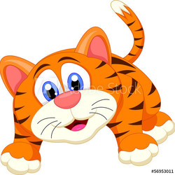 cute tiger cartoon
