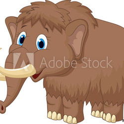 Cute mammooth cartoon