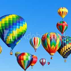 colorful hot air balloons