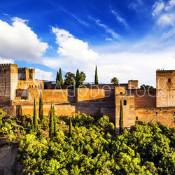 Ancient arabic fortress of Alhambra, Granada, Spain.