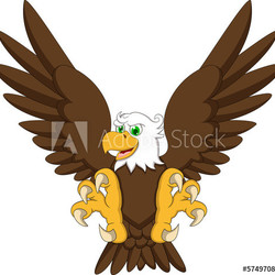 Cute eagle cartoon