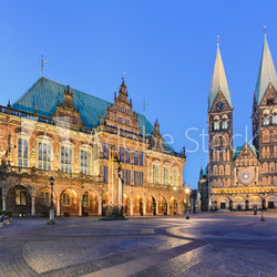 Rathaus und Dom von Bremen