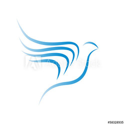 Vector Logo birds in flight