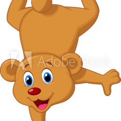 Cute brown bear cartoon
