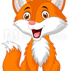 Cute fox cartoon