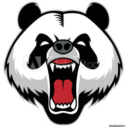 panda head mascot