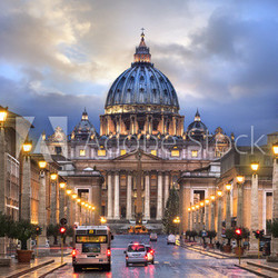 Basilique Saint-pierre de Rome à Noël