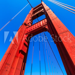 Golden Gate Bridge details in San Francisco California