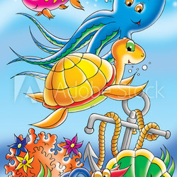 At the bottom of the sea