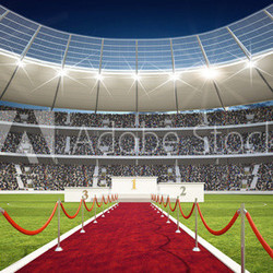 Stadion mit Siegertreppe