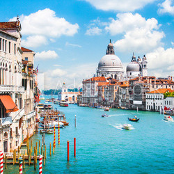 Grand Canal and Basilica Santa Maria della Salute, Venice, Italy