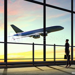 Businesswoman at airport