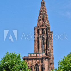 France, cathedral of Strasbourg in Alsace
