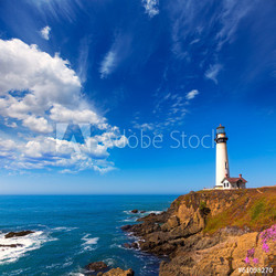 California Pigeon point Lighthouse in Cabrillo Hwy coastal hwy 1
