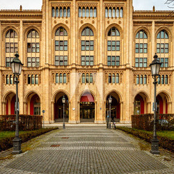 Facade of Government Building of Upper Bavaria at Maximilian Str
