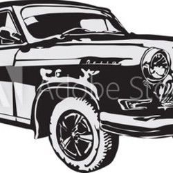 Russian of a retro car