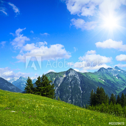 Alpenpanorama im Sommer