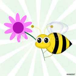 Happy Bee Background