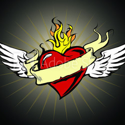 heart with wings