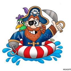 Pirate in swimming ring