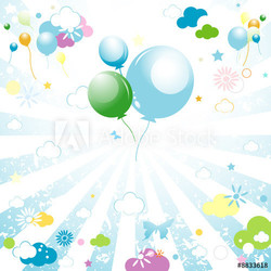 abstract colorful design for kids