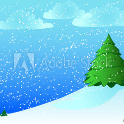 Snowy Hill Background
